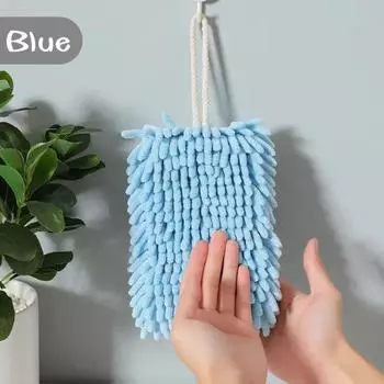 Быстросохнущее полотенце, подвесная петля для кухни и ванной комнаты, полотенце из ультратонкого волокна, ткань для чистки, кухонное полотенце 1pcs белый