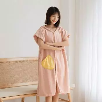 Быстросохнущее впитывающее носимое полотенце-халат для ванной в виде ананаса, пляжное полотенце, полотенца для сауны