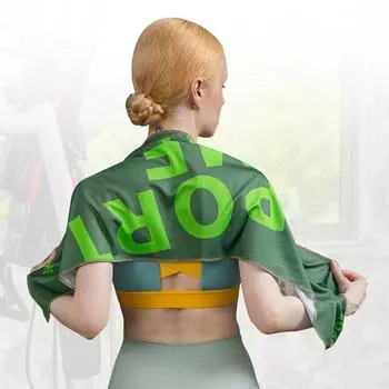 Быстросохнущее впитывающее пот спортивное полотенце для мужчин и женщин для бега, фитнеса, вытирающее пот полотенце с принтом, холодное полотенце 100x30cm