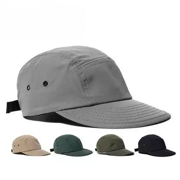 Быстросохнущие 5-панельные бейсболки женские мужские хип-хоп Snapback Casquette Femme Luxe Trucker Golf Летние приталенные шляпы Gorras Hombre 56-60cm чёрный
