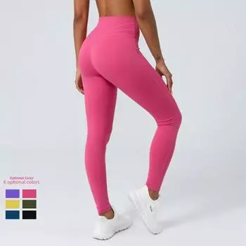 Быстросохнущие брюки для фитнеса Nude Yoga Peach Hip - Дизайн без смущения L (110-120 lbs)