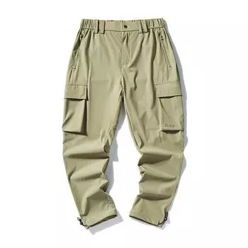 Быстросохнущие брюки Ice Silk, рабочие брюки, мужские брюки, большой размер 8XL, эластичные спортивные повседневные брюки для активного отдыха L