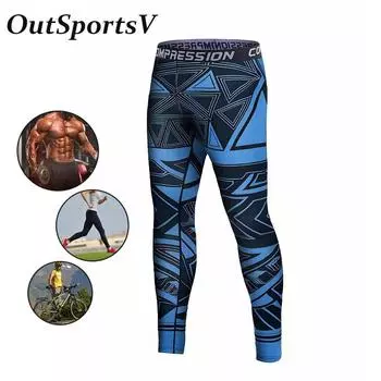Быстросохнущие мужские синие полосатые эластичные повседневные спортивные леггинсы, спортивные штаны, спортивные штаны, мужские брюки для активного отдыха M синий