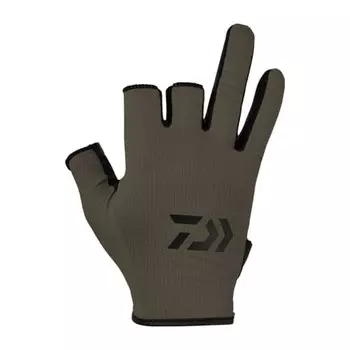Быстросохнущие впитывающие перчатки Daiwa 3 Cut DG-6424 Khaki XS