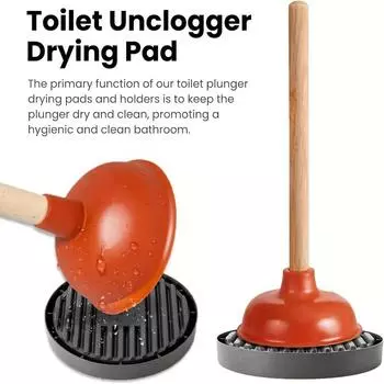 Быстросохнущий держатель для вантуза, коврик для сушки воздуха, прочный многоразовый пластиковый напольный дизайн для эффективного слива и универсального использования, подставка для цветочного горшка 1PCS серый