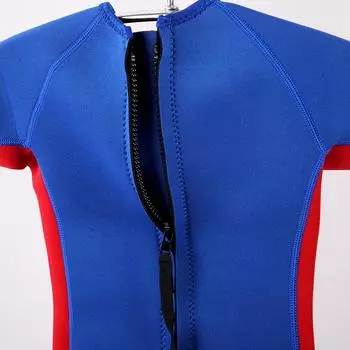 Быстросохнущий детский теплый цельный гидрокостюм для серфинга, плавания, сноркелинга и парусного спорта M синий