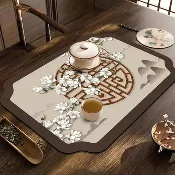 Быстросохнущий диатомовый иловый коврик для посуды, впитывающий коврик для сушки посуды, быстросохнущий дренажный коврик для кофемашины 30*40cm