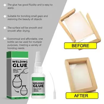 Быстросохнущий прозрачный клей для офиса, школы, поделок, прозрачный прочный клей, быстросхватывающийся клей для бумаги, ткани, дерева