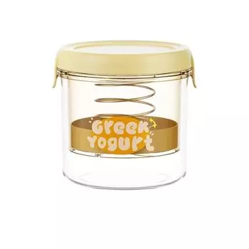 Быстросохнущий сепаратор для йогурта, мультяшный сепаратор сыворотки, прибор для приготовления густого йогурта, кухня Round-Yellow