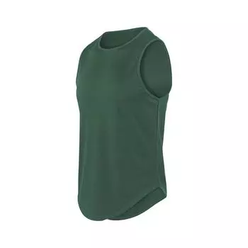 Быстросохнущий спортивный жилет мужской безрукавный жилет для бега, тренировок, баскетбола, свободного покроя, фитнеса L армия зеленый