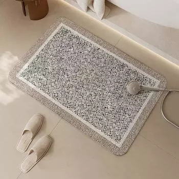 Быстросохнущий впитывающий коврик для пола в ванную комнату, мягкий диатомовый грязевой нескользящий коврик для входной двери в ванную комнату, бытовой коврик для пола в туалете 40*60CM