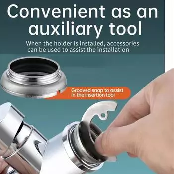 Быстроустанавливаемое основание для крана с регулируемыми углами, крепление для крана из нержавеющей стали, крепление для крана из нержавеющей стали для домашнего и арендного использования серебряный