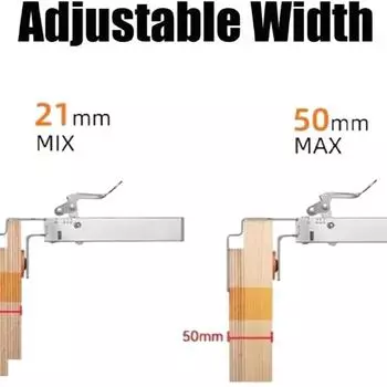 Быстрозажимной зажим для ящика, панельный регулируемый телескопический держатель для деревообработки, специальный монтажный держатель для панели, вспомогательный фиксированный зажим 1PCS