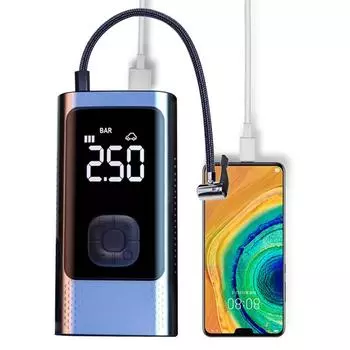 Быстрый беспроводной воздушный насос для автомобильных шин Беспроводной велосипедный воздушный насос Портативный воздушный компрессор для автомобильных шин Воздушный компрессор для быстрого накачивания france