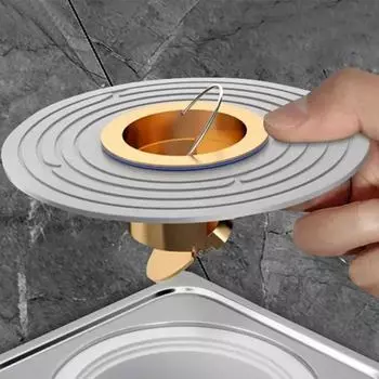 Быстрый дренаж, слив для пола, сито для раковины, фильтр для предотвращения обратного потока, фильтр-заглушка, универсальные аксессуары для ванной комнаты белый