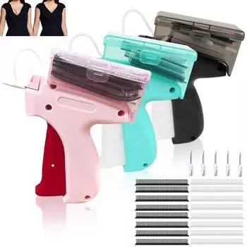 Быстрый фиксатор одежды, пистолет для стеганых одеял, мини-пистолет для стегания, застежки, пистолет для стегания одежды, микро-метка, инструмент для стегания одежды синий