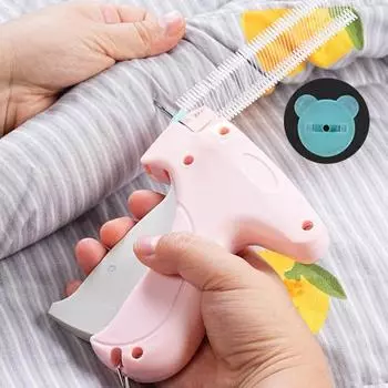 Быстрый фиксатор одежды с медвежьими пряжками, набор для ремонта одежды, невидимый швейный инструмент для микростежков, бережный фиксатор для лоскутных одеял B