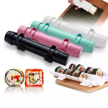 Быстрый производитель суши DIY Roller Rice Mold Мясо Овощи Roller Форма Устройство для приготовления суши Машина Bento Kitchen Gadgets белый