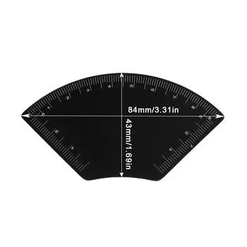 Быстрый рисунок Дизайн бровей Линейка Микроблейдинг Инструмент для разметки Формирование Перманентный макияж Руководство для рисования Линейка Тату принадлежности Многоразовое использование Sector