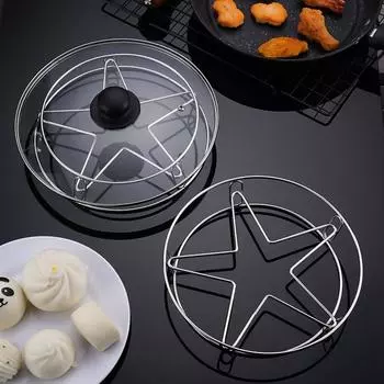 Бытовая 304 нержавеющая сталь пищевая пароварка стойка для кастрюль пельменей теплоизоляция паровая решетка кухонные принадлежности для приготовления пищи серебряный