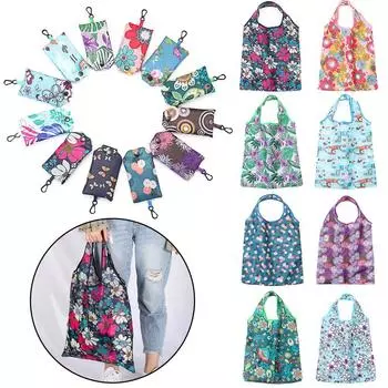 Бытовая экологически чистая складная перерабатываемая сумка для хранения, многоразовая сумка, продуктовая сумка, сумки для покупок 3