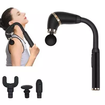 Бытовая электрическая массажная палочка для спины, многофункциональная беспроводная массажная палочка Meridian Electric Handheld Massage Stick чёрный