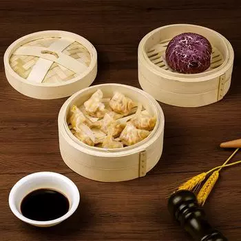 Бытовая бамбуковая пароварка Многофункциональная паровая булочка Ящик для приготовления на пару Кантонская димсам-паровая решетка Кухонная утварь Инструменты