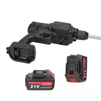 Бытовая беспроводная машина для мойки автомобилей высокого давления, портативная машина для мойки автомобилей, автомобильная мойка EU Plug one Battery разноцветный