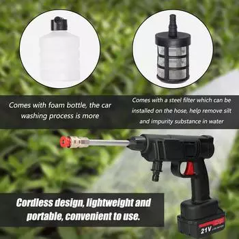 Бытовая беспроводная машина для мойки автомобилей высокого давления, портативная машина для мойки автомобилей, автомобильная мойка EU Plug