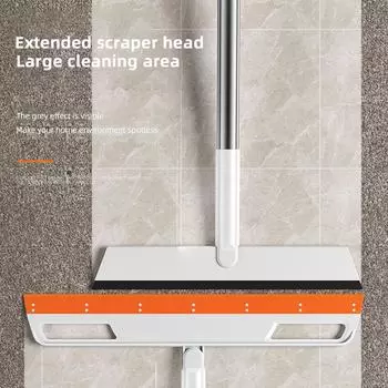 Бытовая большая чистая головка щетки 180 ° вращающаяся силиконовая щетка для унитаза щетка для пола бытовые пылевые метлы из нержавеющей стали