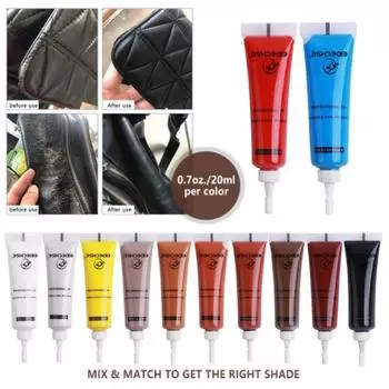 Бытовая чистка автомобильного сиденья, дополнительный восстанавливающий крем-паста для кожи, 20 мл гель для ремонта кожи, цветной ремонтный очиститель кожи