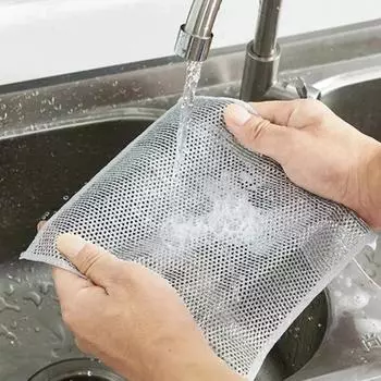 Бытовая чистка кровати щетки из стальной шерсти скребок серебряная ткань вещи волшебное полотенце для посуды кухонный домашний папочка удаление ржавчины Single Layer