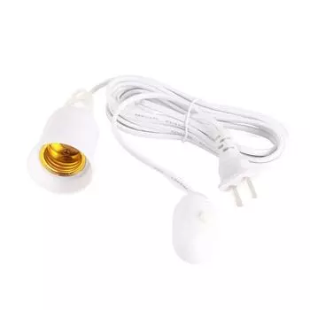 Бытовая E27 винтовая головка провода гнездо электрическая лампочка подвесной подвесной патрон провод