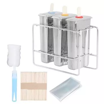 Бытовая форма для мороженого из нержавеющей стали 304 своими руками с набором щеток для чистки кухонный инструмент(3шт Двойной