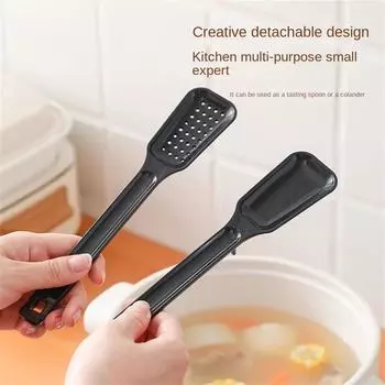 Бытовая кастрюля Боковая скоба Противоскользящая Многофункциональная Неожоговая Ложка Кухонные Гаджеты Кухонный Зажим Для Еды Съемный