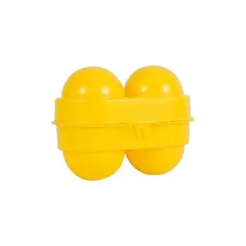 Бытовая коробка для хранения яиц, коробка для яиц, держатель для яиц для кемпинга, контейнер, кухонный органайзер, желтый, дорожные аксессуары с 2 отделениями