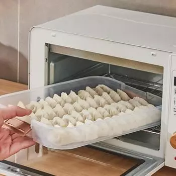 Бытовая коробка для пельменей, многослойная коробка для быстрого хранения пельменей большого размера с крышкой, кухонная коробка, коробка для хранения свежих пельменей One Size белый