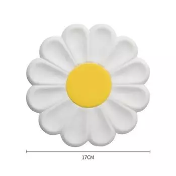 Бытовая креативная силиконовая подставка под стакан красочная ромашка кухонный стол термостойкий антиожоговый коврик подставка под стакан декор стола