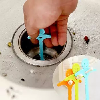 Бытовая кухня Туалет Сантехника Раковина Волосы Очиститель для волос Слив Инструмент для прочистки засоров Ручной туалет Прочистка засоров 10pcs