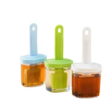 Бытовая кухня, устойчивая к высоким температурам силиконовая щетка, масляный соус для барбекю, кухонные гаджеты, набор кистей для бутылки масла красный