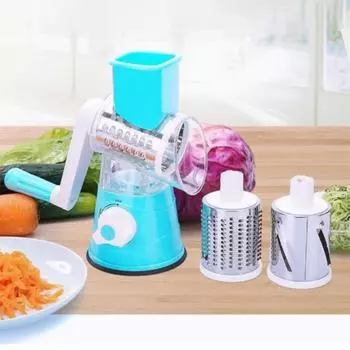 Бытовая кухонная ручная овощерезка, многофункциональная ручная барабанная машина для картофеля красный