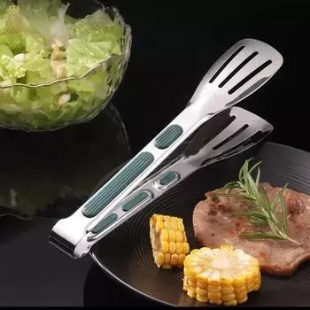 Бытовая кухонная утварь для барбекю Использование кухонной посуды Щипцы для гриля для барбекю Инструменты Зажигалка из нержавеющей стали Улавливатель еды Коммерческий хлебный бар