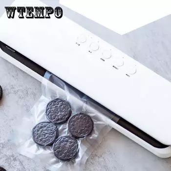 Бытовая машина для вакуумной запайки пищевых продуктов, машина для вакуумной упаковки, кухонная вакуумная машина для пищевых продуктов, полностью автоматическая машина для запечатывания пластика белый