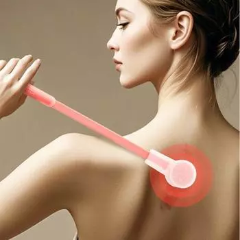 Бытовая массажная палочка Гуаша с длинной ручкой, массажная палочка для тела, массажер для шейного отдела позвоночника Style 2 Blue