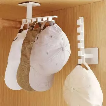 Бытовая настенная стойка для хранения вещей без перфорации, крючок для шляп и сумок в студенческом общежитии One Size