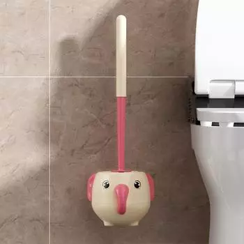 Бытовая Новая Щетка для Унитаза в Виде Маленького Слоненка Без Мертвых Зон, Настенная Щетка для Унитаза, Артефакт для Чистки Ванной Комнаты и Напольного Унитаза