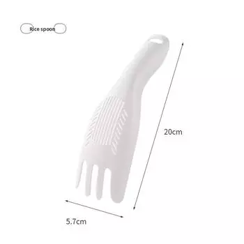 Бытовая пластиковая термостойкая ложка для риса, ложка для риса для электрической рисоварки, антипригарная ложка для риса, суповая ложка, антипригарная ручная мойка, лопатка для риса 1PCS