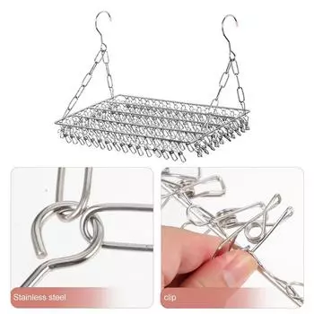 Бытовая подвесная сушилка для белья Креативная вешалка для нижнего белья и носков Вешалка для одежды Ванная комната 40cm without clip