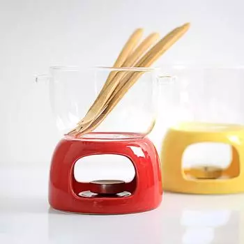 Бытовая посуда для подогрева шоколада, стеклянная миска, плавильный горшок для десерта, керамическая кружка для подогрева свечей, бытовая посуда 301-400ml