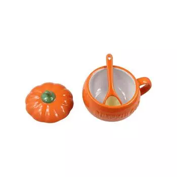 Бытовая посуда для завтрака Кружка для кофе и овсянки Украшение на Хэллоуин Стакан для воды Тыквенная чашка S-Spoon